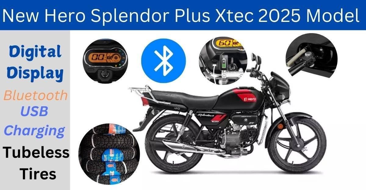 New Hero Splendor Plus Xtec 2025 Model